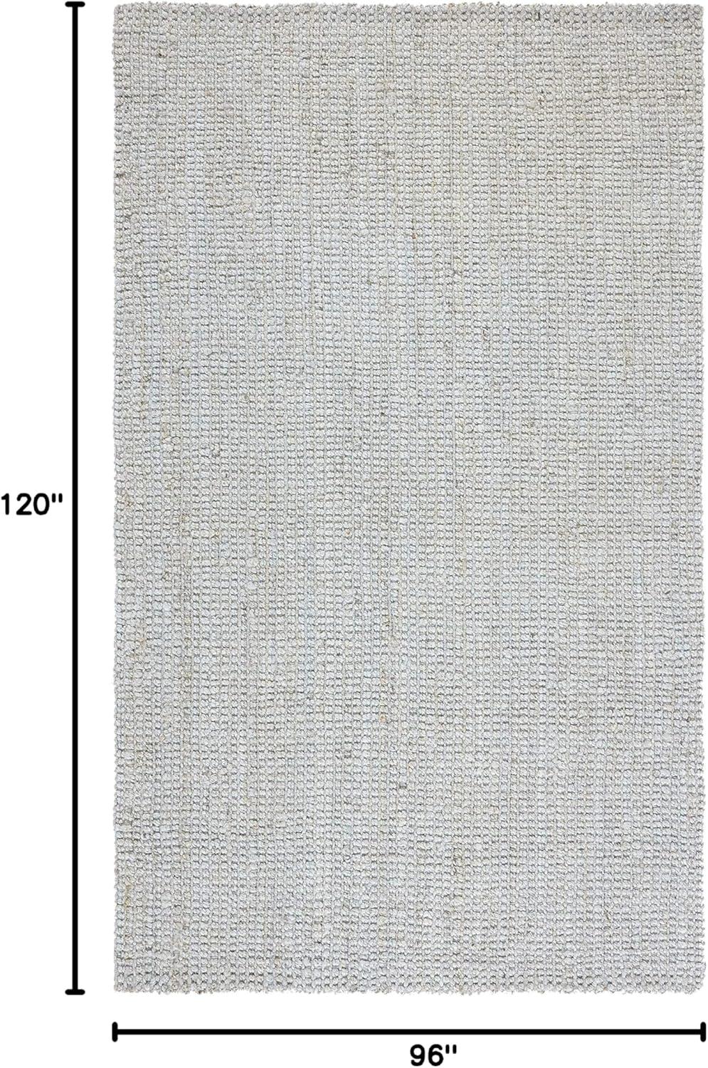 image:imageSAFAVIEH Natural Fiber Collection Area Rug 5 x 8 Green amp Grey Handmade Farmhouse Jute Ideal for High Traffic Areas in Living Room Bedroom NF730BGrey