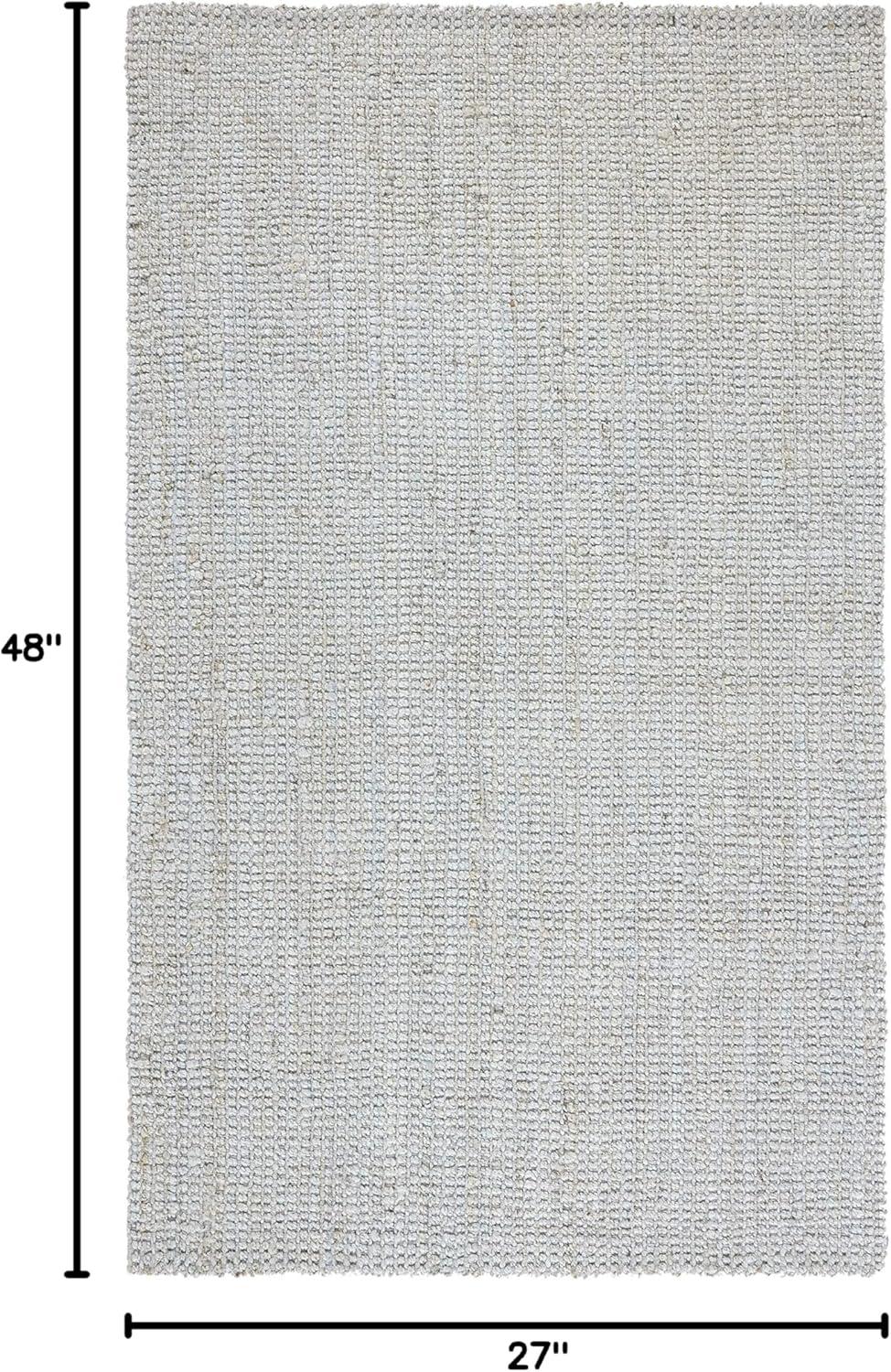 image:imageSAFAVIEH Natural Fiber Collection Area Rug 5 x 8 Green amp Grey Handmade Farmhouse Jute Ideal for High Traffic Areas in Living Room Bedroom NF730BGrey