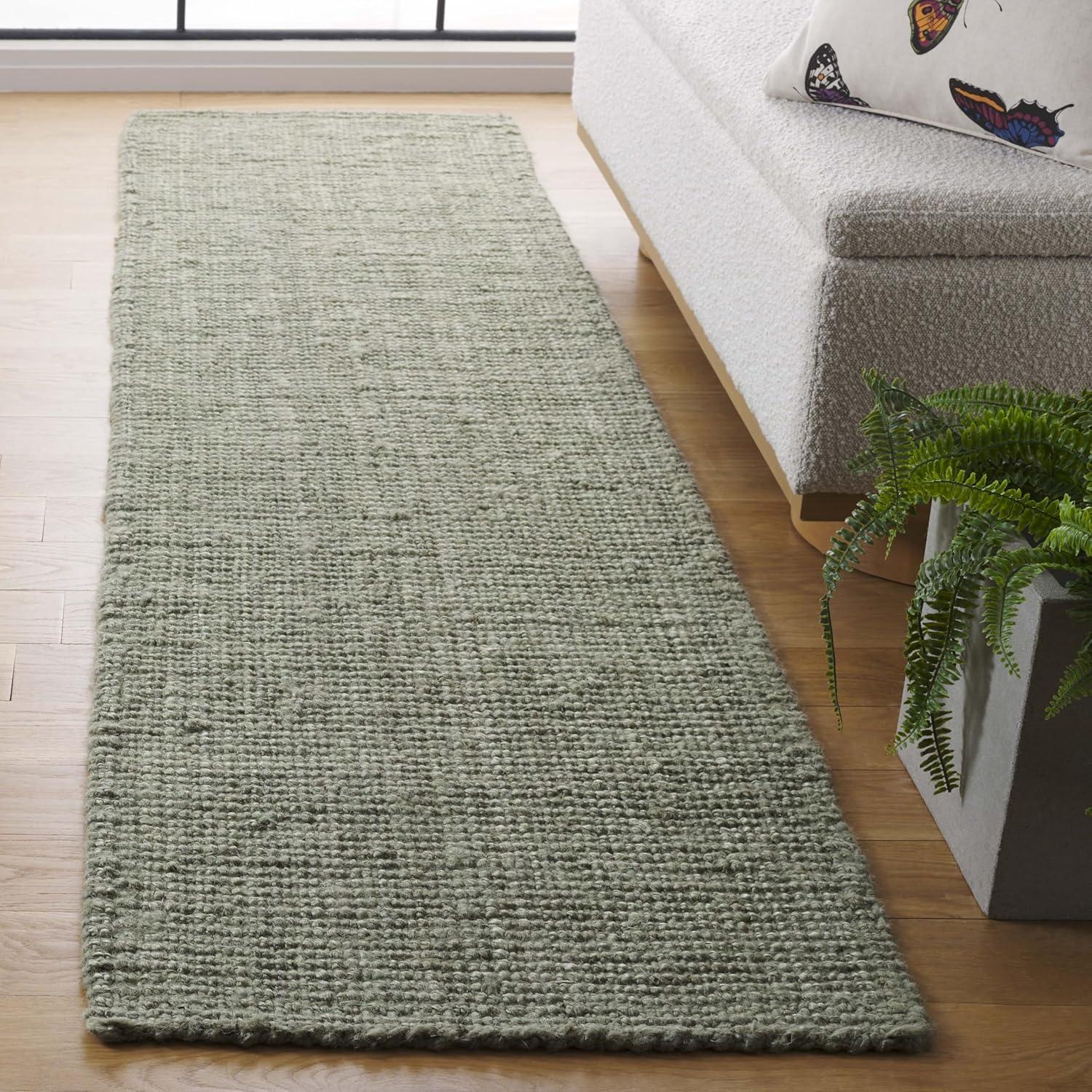 image:imageSAFAVIEH Natural Fiber Collection Area Rug 5 x 8 Green amp Grey Handmade Farmhouse Jute Ideal for High Traffic Areas in Living Room Bedroom NF730BGreenGrey