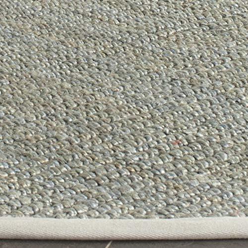 image:imageSAFAVIEH Natural Fiber Collection Area Rug 5 x 8 Green amp Grey Handmade Farmhouse Jute Ideal for High Traffic Areas in Living Room Bedroom NF730BGreenGrey