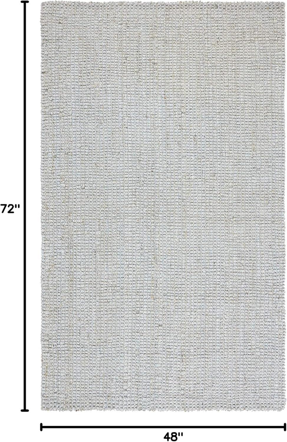 image:imageSAFAVIEH Natural Fiber Collection Area Rug 5 x 8 Green amp Grey Handmade Farmhouse Jute Ideal for High Traffic Areas in Living Room Bedroom NF730BGrey