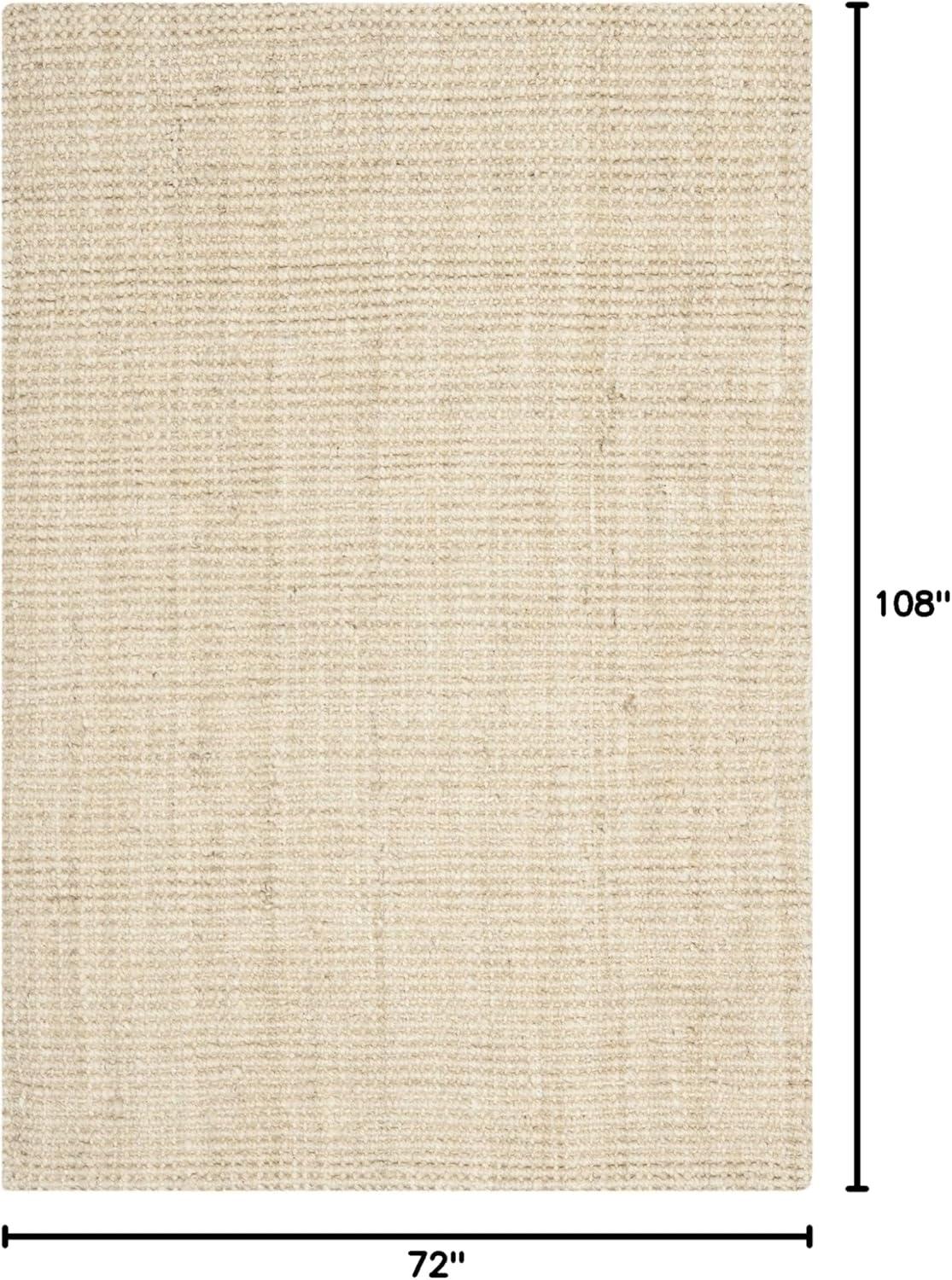 image:imageSAFAVIEH Natural Fiber Collection Area Rug 5 x 8 Green amp Grey Handmade Farmhouse Jute Ideal for High Traffic Areas in Living Room Bedroom NF730BIvory