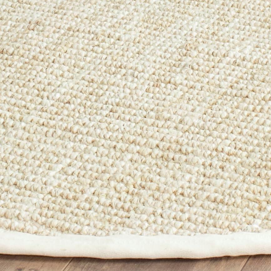 image:imageSAFAVIEH Natural Fiber Collection Area Rug 5 x 8 Green amp Grey Handmade Farmhouse Jute Ideal for High Traffic Areas in Living Room Bedroom NF730BIvory