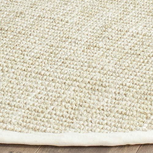 image:imageSAFAVIEH Natural Fiber Collection Area Rug 5 x 8 Green amp Grey Handmade Farmhouse Jute Ideal for High Traffic Areas in Living Room Bedroom NF730BIvory