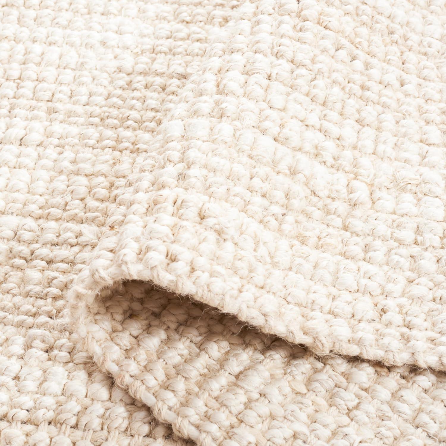 image:imageSAFAVIEH Natural Fiber Collection Area Rug 5 x 8 Green amp Grey Handmade Farmhouse Jute Ideal for High Traffic Areas in Living Room Bedroom NF730BIvory