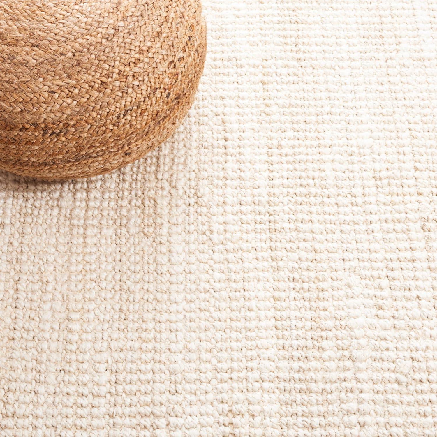 image:imageSAFAVIEH Natural Fiber Collection Area Rug 5 x 8 Green amp Grey Handmade Farmhouse Jute Ideal for High Traffic Areas in Living Room Bedroom NF730BIvory