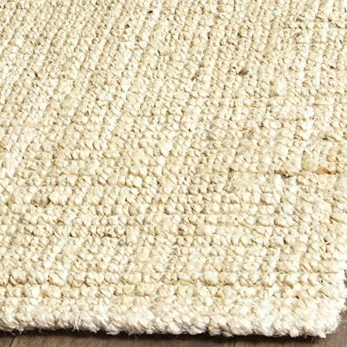 image:imageSAFAVIEH Natural Fiber Collection Area Rug 5 x 8 Green amp Grey Handmade Farmhouse Jute Ideal for High Traffic Areas in Living Room Bedroom NF730BIvory