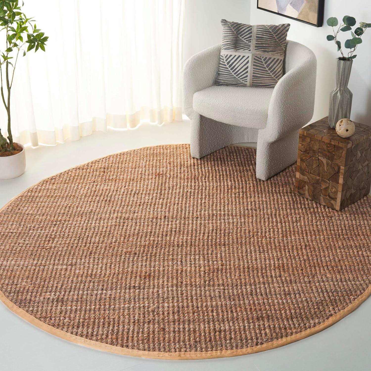 image:imageSAFAVIEH Natural Fiber Collection Area Rug 5 x 8 Green amp Grey Handmade Farmhouse Jute Ideal for High Traffic Areas in Living Room Bedroom NF730BNatural