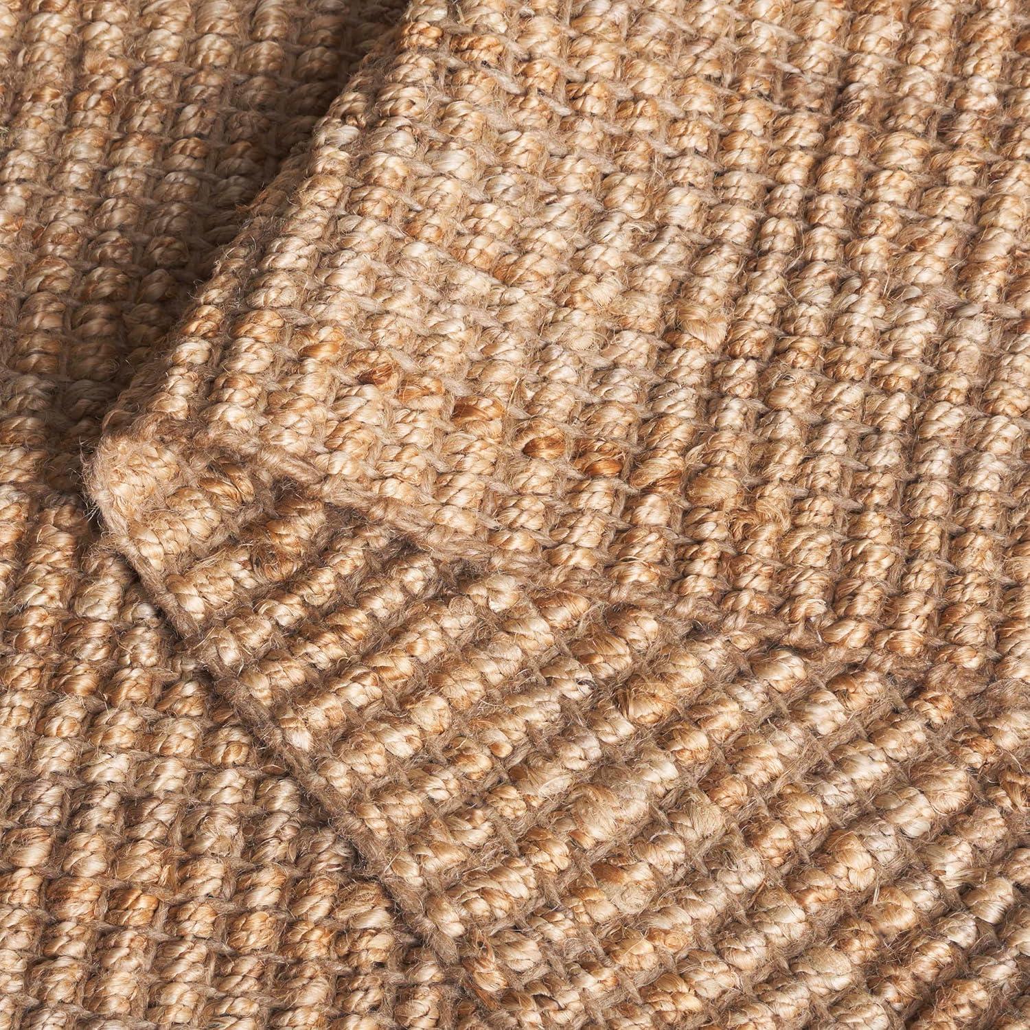 image:imageSAFAVIEH Natural Fiber Collection Area Rug 5 x 8 Green amp Grey Handmade Farmhouse Jute Ideal for High Traffic Areas in Living Room Bedroom NF730BNatural