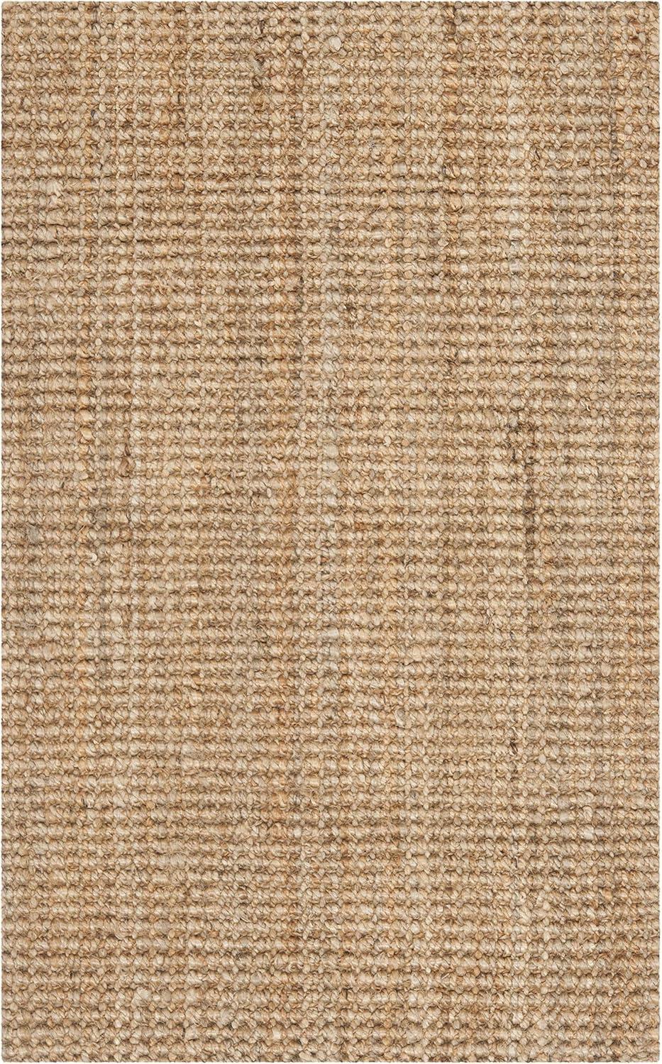 image:imageSAFAVIEH Natural Fiber Collection Area Rug 5 x 8 Green amp Grey Handmade Farmhouse Jute Ideal for High Traffic Areas in Living Room Bedroom NF730BNatural