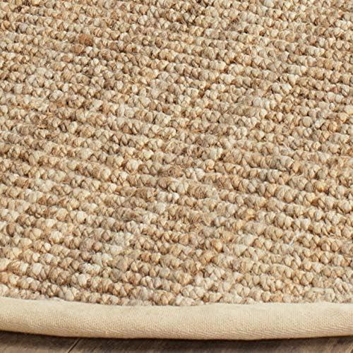 image:imageSAFAVIEH Natural Fiber Collection Area Rug 5 x 8 Green amp Grey Handmade Farmhouse Jute Ideal for High Traffic Areas in Living Room Bedroom NF730BNatural