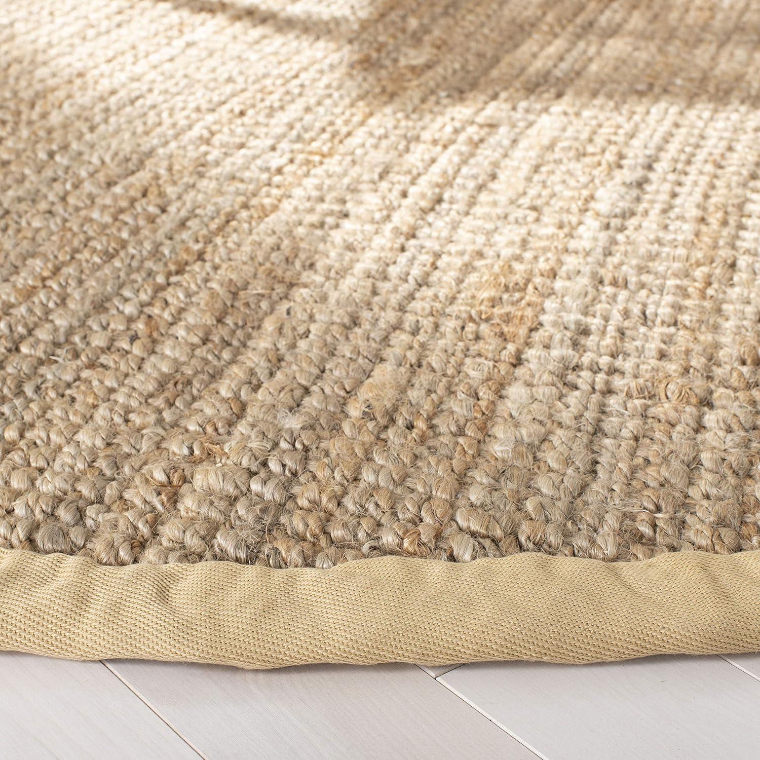 image:imageSAFAVIEH Natural Fiber Collection Area Rug 5 x 8 Green amp Grey Handmade Farmhouse Jute Ideal for High Traffic Areas in Living Room Bedroom NF730BNatural