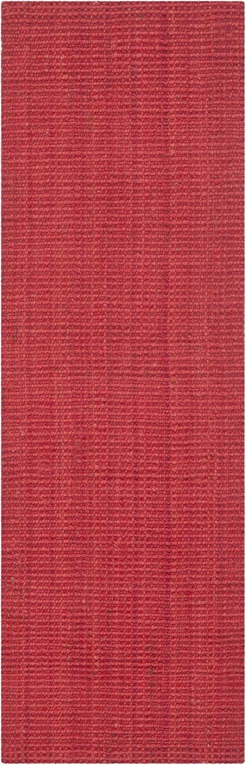 image:imageSAFAVIEH Natural Fiber Collection Area Rug 5 x 8 Green amp Grey Handmade Farmhouse Jute Ideal for High Traffic Areas in Living Room Bedroom NF730BRed