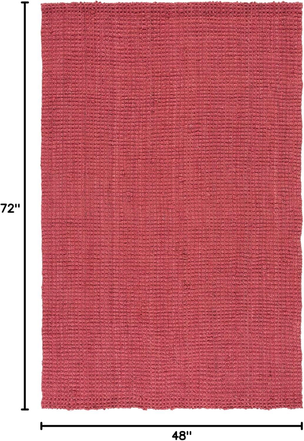 image:imageSAFAVIEH Natural Fiber Collection Area Rug 5 x 8 Green amp Grey Handmade Farmhouse Jute Ideal for High Traffic Areas in Living Room Bedroom NF730BRed