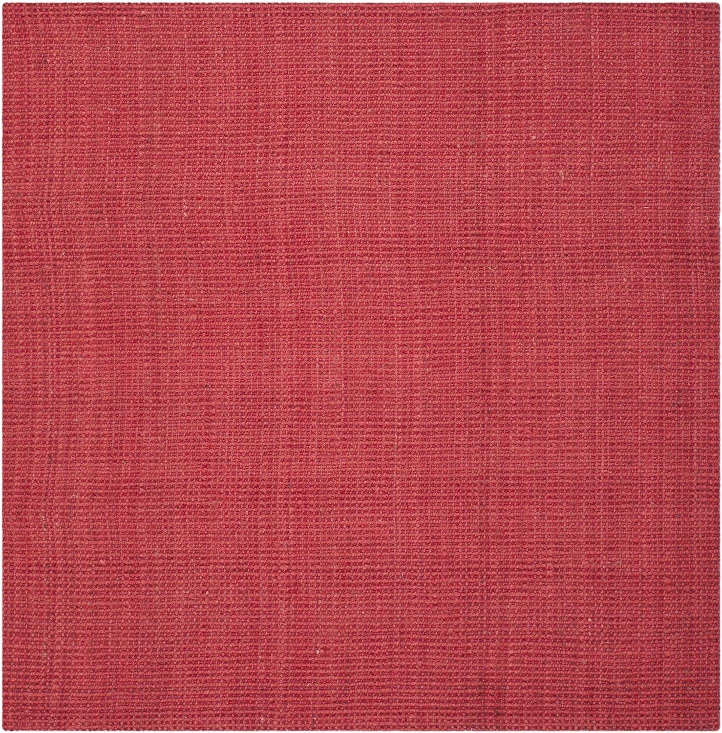image:imageSAFAVIEH Natural Fiber Collection Area Rug 5 x 8 Green amp Grey Handmade Farmhouse Jute Ideal for High Traffic Areas in Living Room Bedroom NF730BRed