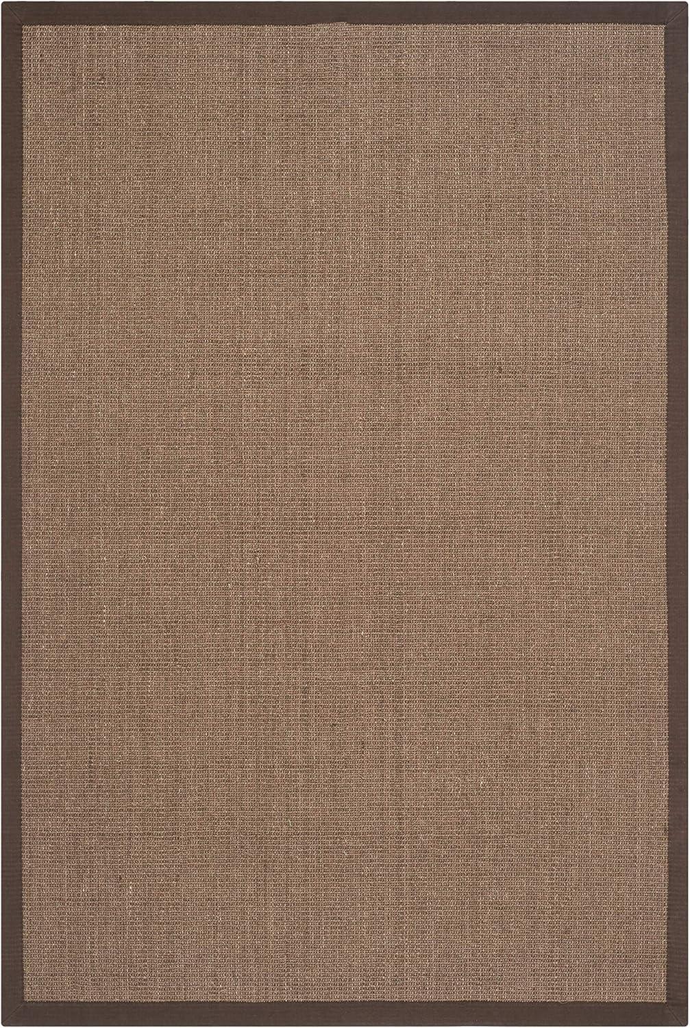 image:imageSAFAVIEH Natural Fiber Collection Area Rug 5 x 8 Marble amp Grey Border Sisal Design Easy Care Ideal for High Traffic Areas in Living Room Bedroom NF441BBrown