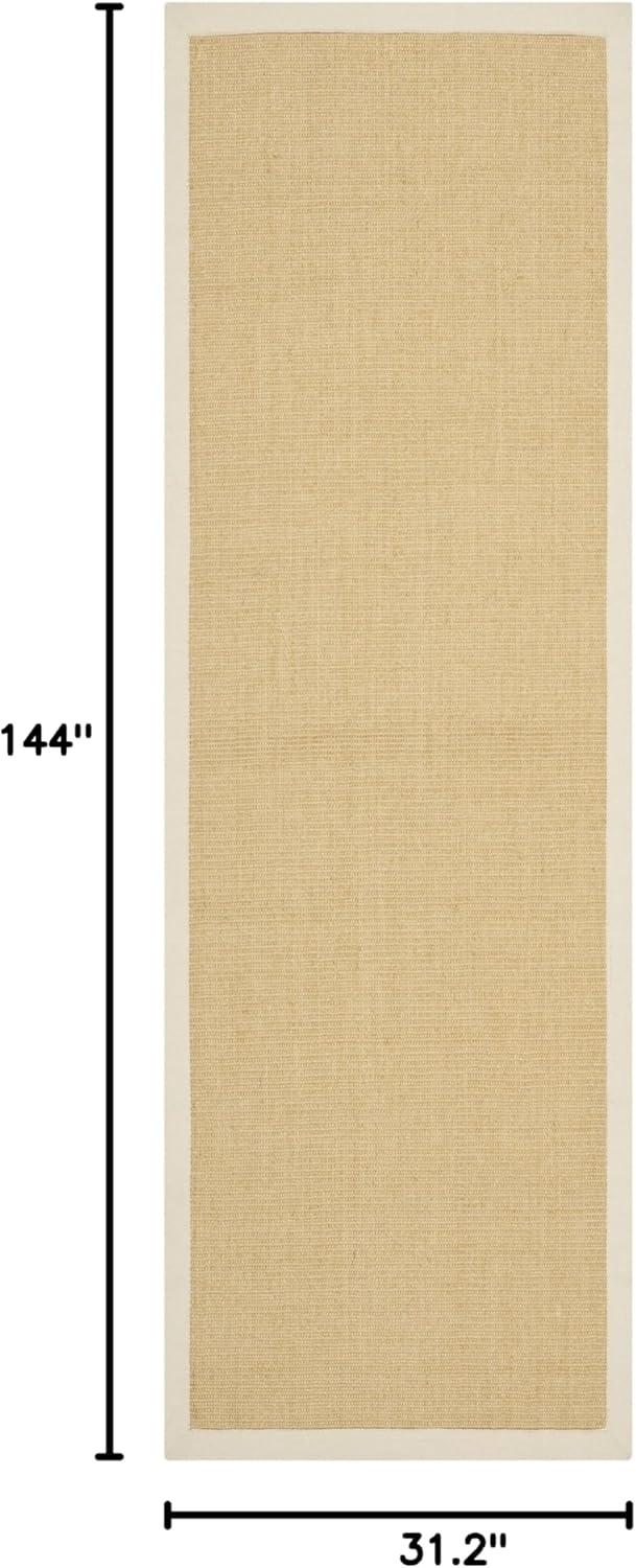 image:imageSAFAVIEH Natural Fiber Collection Area Rug 5 x 8 Marble amp Grey Border Sisal Design Easy Care Ideal for High Traffic Areas in Living Room Bedroom NF441BMaizeWheat