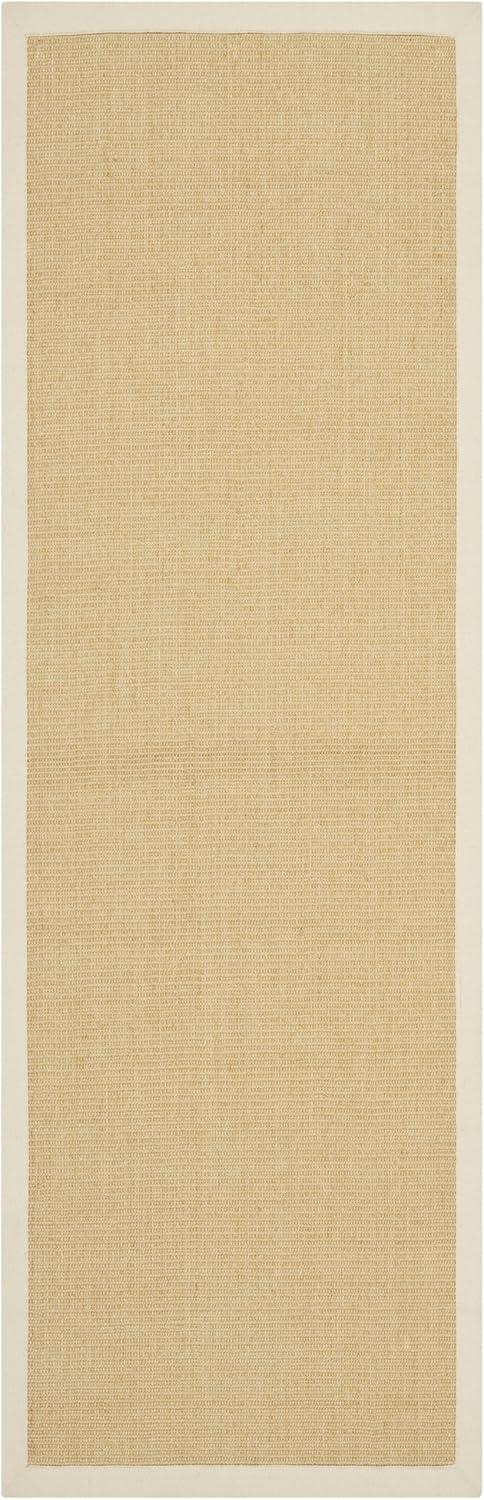 image:imageSAFAVIEH Natural Fiber Collection Area Rug 5 x 8 Marble amp Grey Border Sisal Design Easy Care Ideal for High Traffic Areas in Living Room Bedroom NF441BMaizeWheat