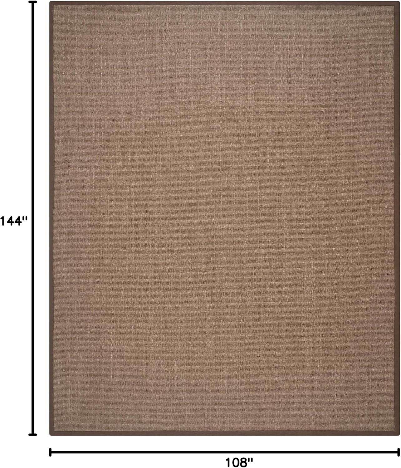 image:imageSAFAVIEH Natural Fiber Collection Area Rug 5 x 8 Marble amp Grey Border Sisal Design Easy Care Ideal for High Traffic Areas in Living Room Bedroom NF441BBrown