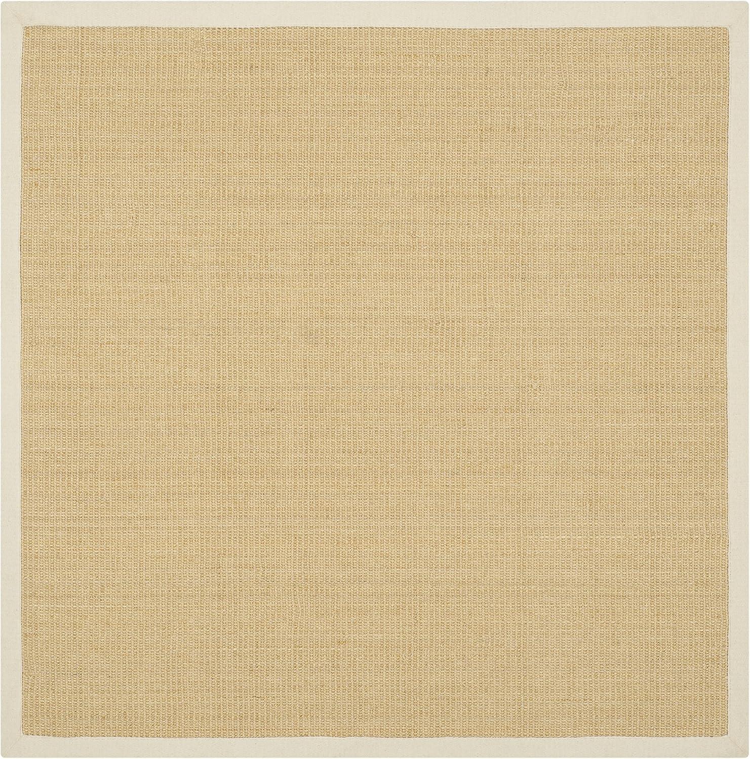 image:imageSAFAVIEH Natural Fiber Collection Area Rug 5 x 8 Marble amp Grey Border Sisal Design Easy Care Ideal for High Traffic Areas in Living Room Bedroom NF441BMaizeWheat