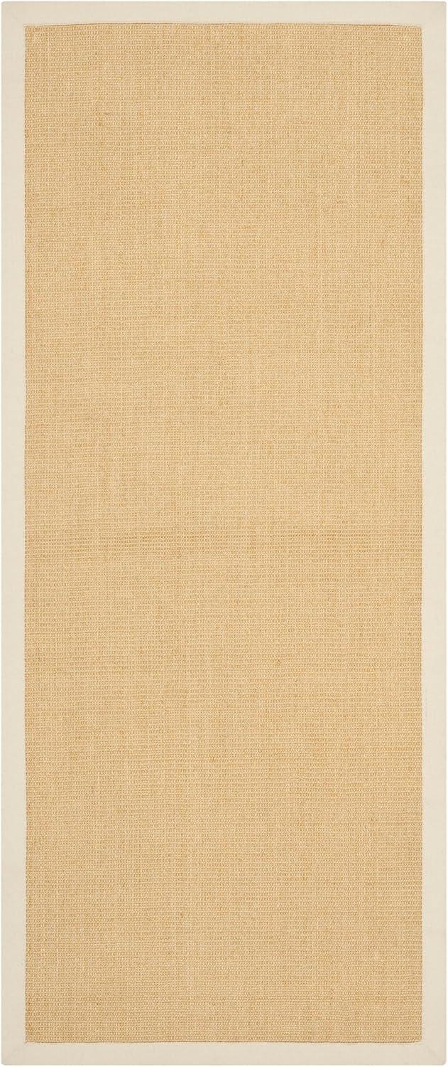 image:imageSAFAVIEH Natural Fiber Collection Area Rug 5 x 8 Marble amp Grey Border Sisal Design Easy Care Ideal for High Traffic Areas in Living Room Bedroom NF441BMaizeWheat