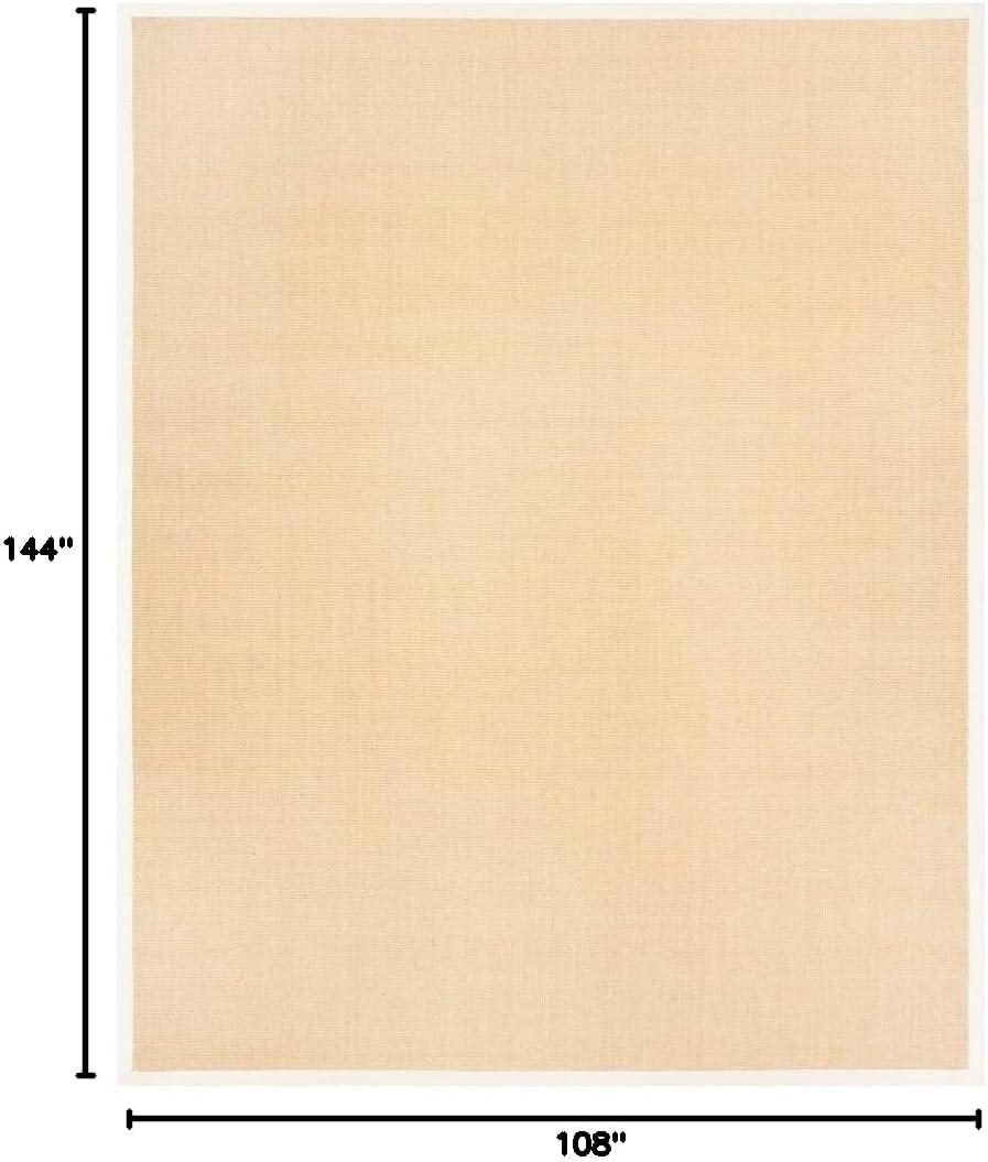 image:imageSAFAVIEH Natural Fiber Collection Area Rug 5 x 8 Marble amp Grey Border Sisal Design Easy Care Ideal for High Traffic Areas in Living Room Bedroom NF441BMaizeWheat