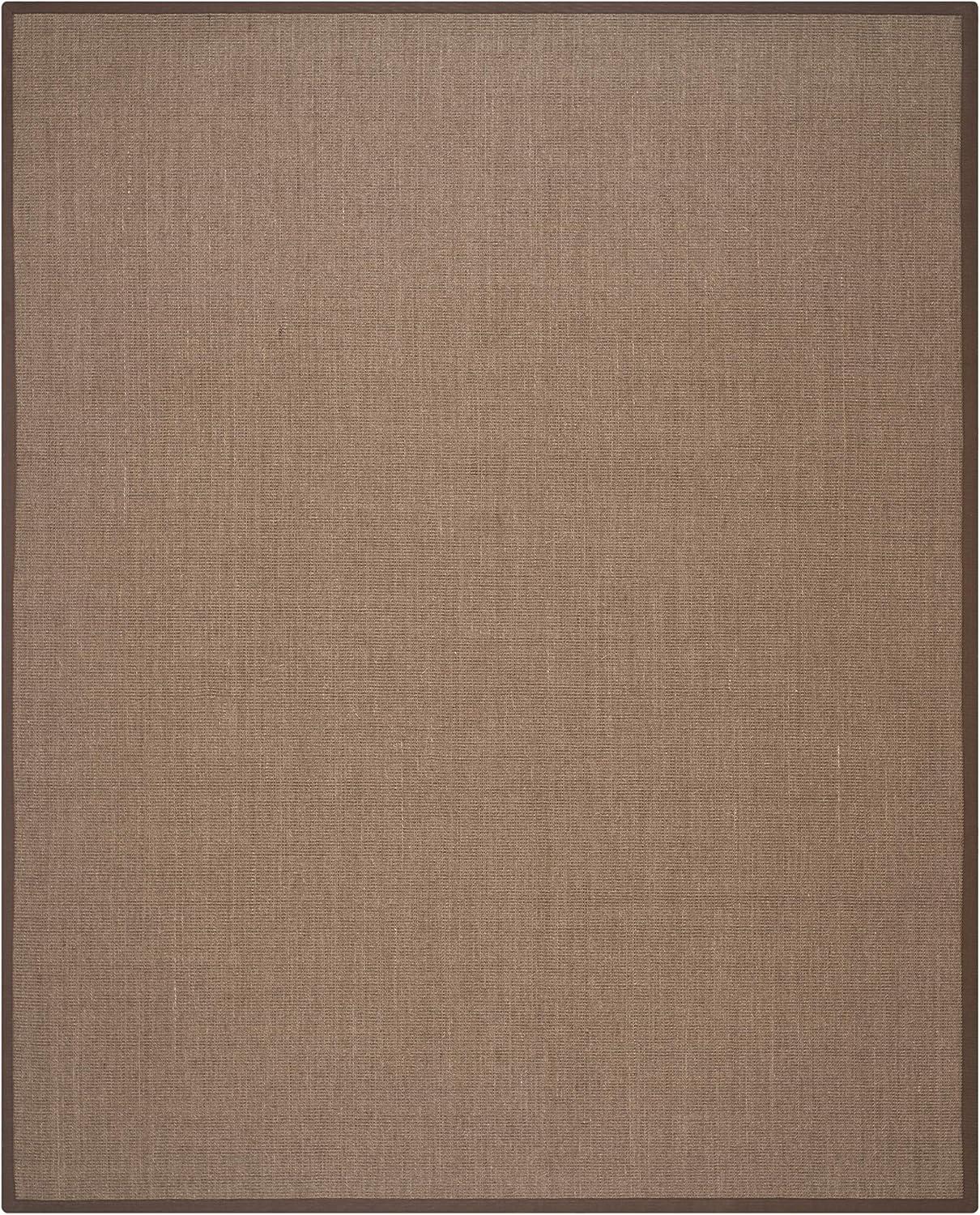 image:imageSAFAVIEH Natural Fiber Collection Area Rug 5 x 8 Marble amp Grey Border Sisal Design Easy Care Ideal for High Traffic Areas in Living Room Bedroom NF441BBrown