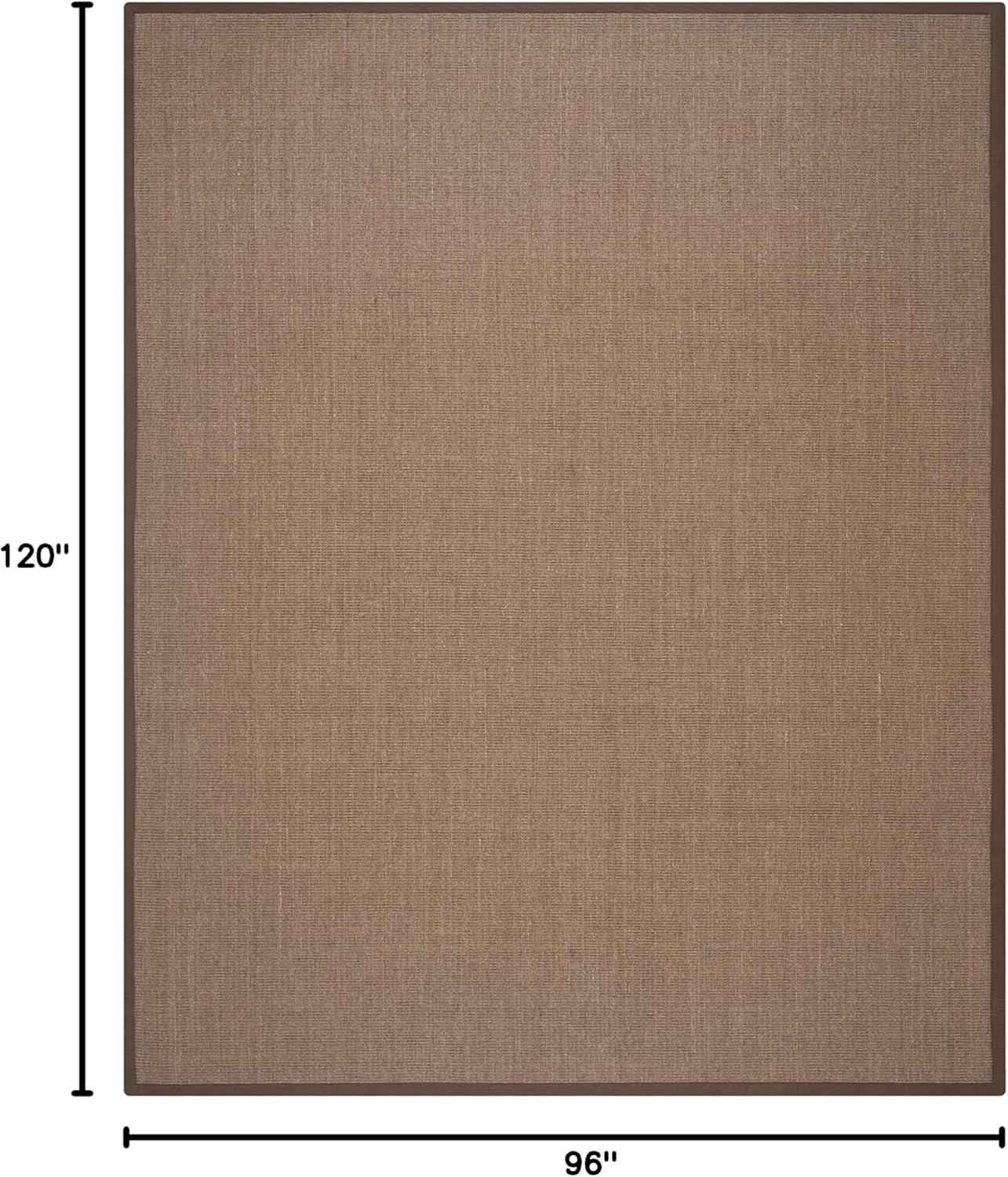 image:imageSAFAVIEH Natural Fiber Collection Area Rug 5 x 8 Marble amp Grey Border Sisal Design Easy Care Ideal for High Traffic Areas in Living Room Bedroom NF441BBrown