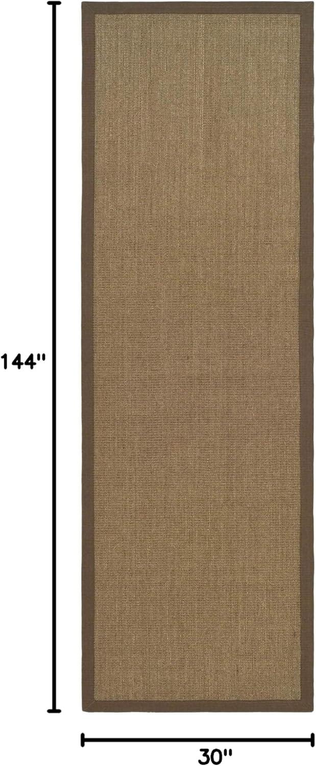 image:imageSAFAVIEH Natural Fiber Collection Area Rug 5 x 8 Marble amp Grey Border Sisal Design Easy Care Ideal for High Traffic Areas in Living Room Bedroom NF441BBrown