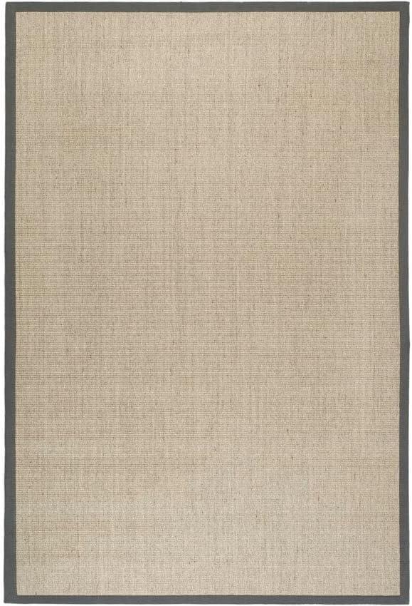 image:imageSAFAVIEH Natural Fiber Collection Area Rug 5 x 8 Marble amp Grey Border Sisal Design Easy Care Ideal for High Traffic Areas in Living Room Bedroom NF441BMarbleGrey
