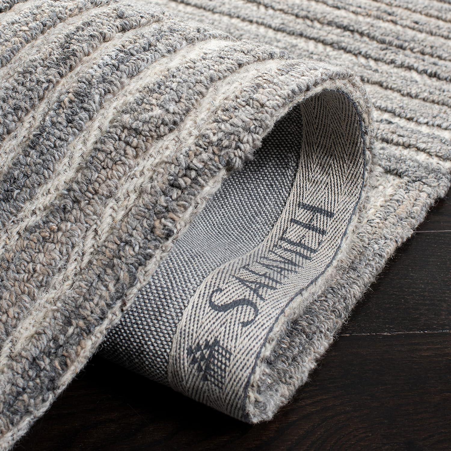 image:imageSAFAVIEH South Hampton Collection 8 x 10 Beige SHA301B Handmade Abstract Wool Area RugBeige