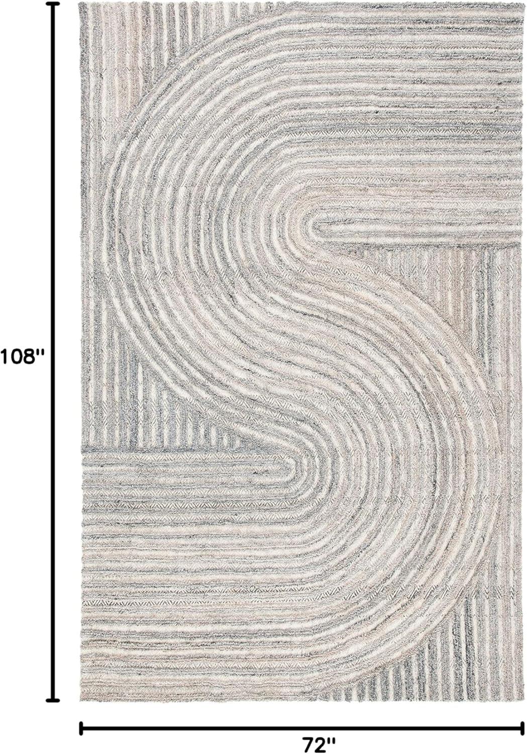 image:imageSAFAVIEH South Hampton Collection 8 x 10 Beige SHA301B Handmade Abstract Wool Area RugBeige