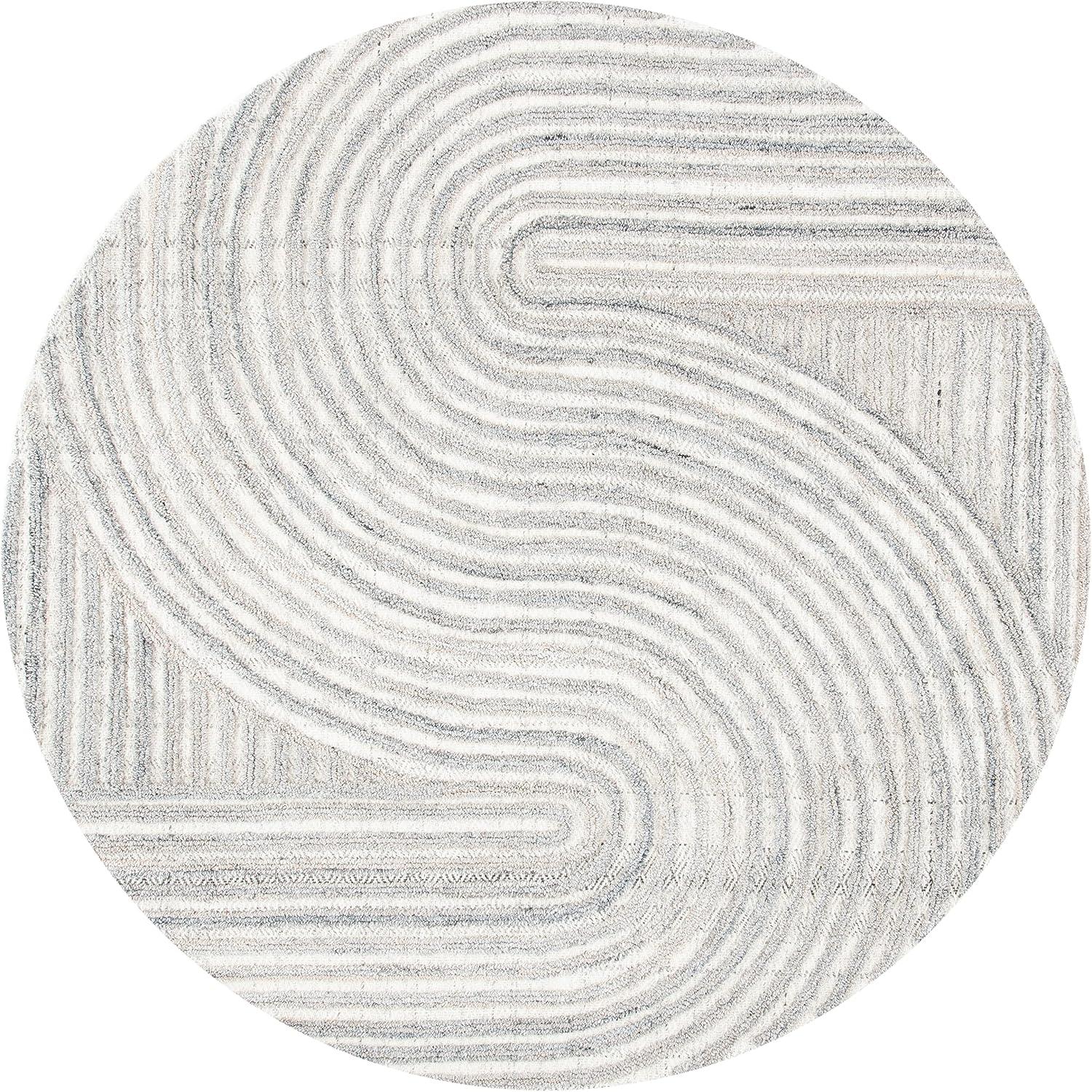 image:imageSAFAVIEH South Hampton Collection 8 x 10 Beige SHA301B Handmade Abstract Wool Area RugBeige