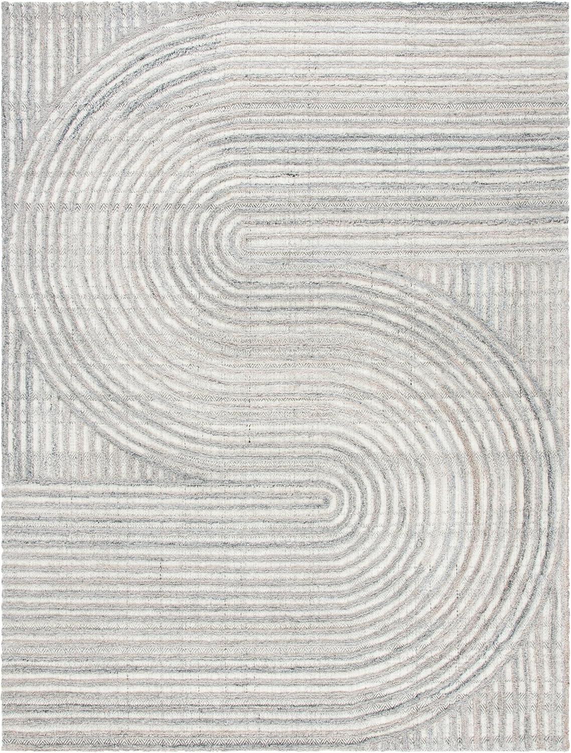 image:imageSAFAVIEH South Hampton Collection 8 x 10 Beige SHA301B Handmade Abstract Wool Area RugBeige