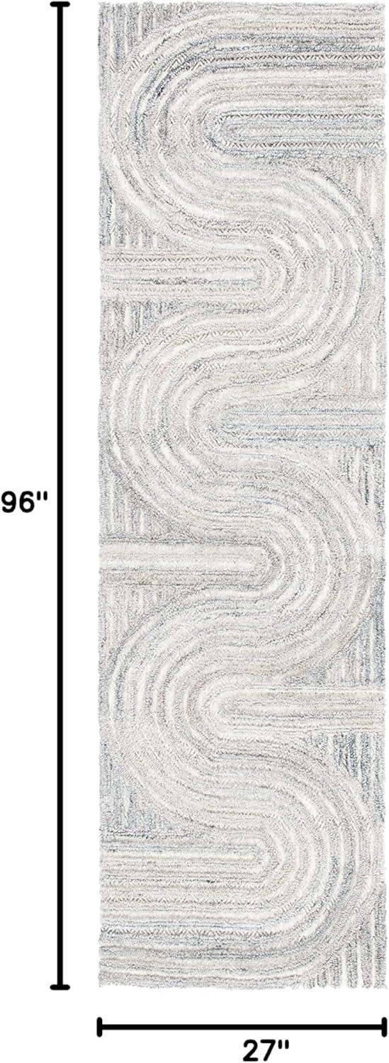 image:imageSAFAVIEH South Hampton Collection 8 x 10 Beige SHA301B Handmade Abstract Wool Area RugBeige