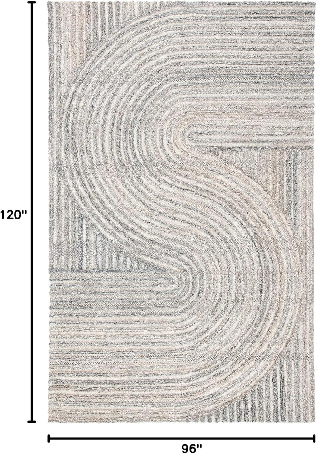 image:imageSAFAVIEH South Hampton Collection 8 x 10 Beige SHA301B Handmade Abstract Wool Area RugBeige
