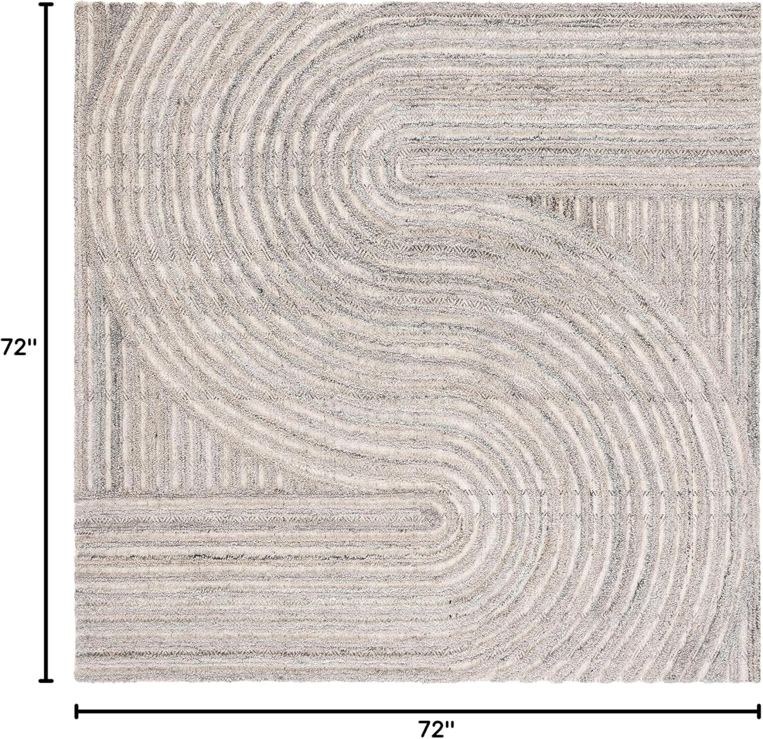 image:imageSAFAVIEH South Hampton Collection 8 x 10 Beige SHA301B Handmade Abstract Wool Area RugBeige