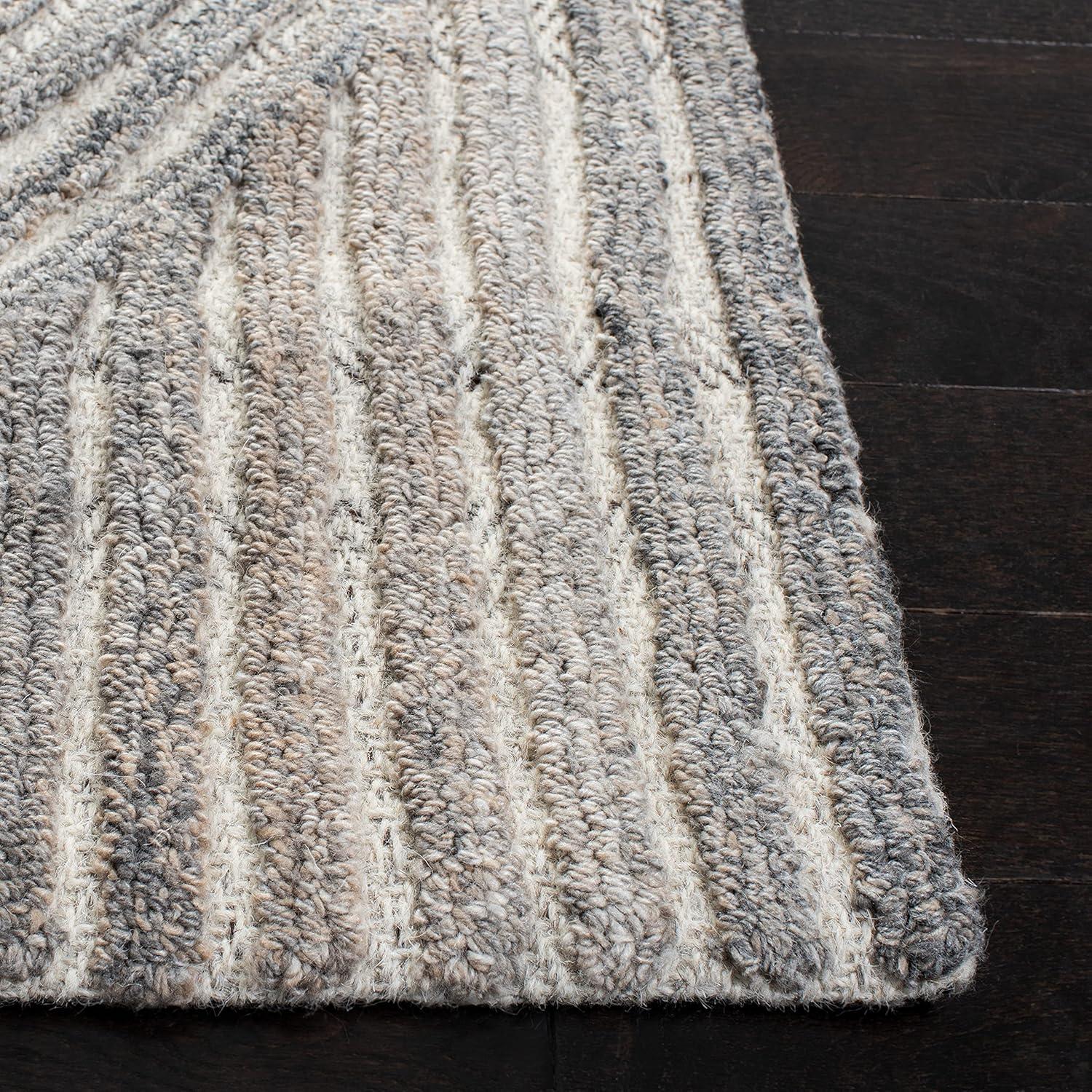 image:imageSAFAVIEH South Hampton Collection 8 x 10 Beige SHA301B Handmade Abstract Wool Area RugBeige