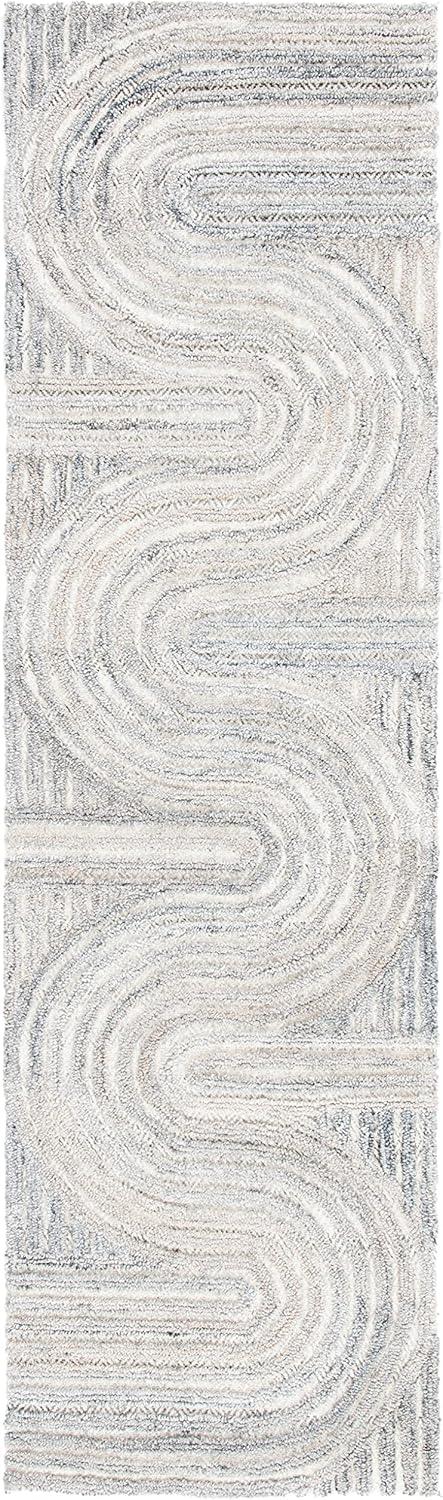 image:imageSAFAVIEH South Hampton Collection 8 x 10 Beige SHA301B Handmade Abstract Wool Area RugBeige