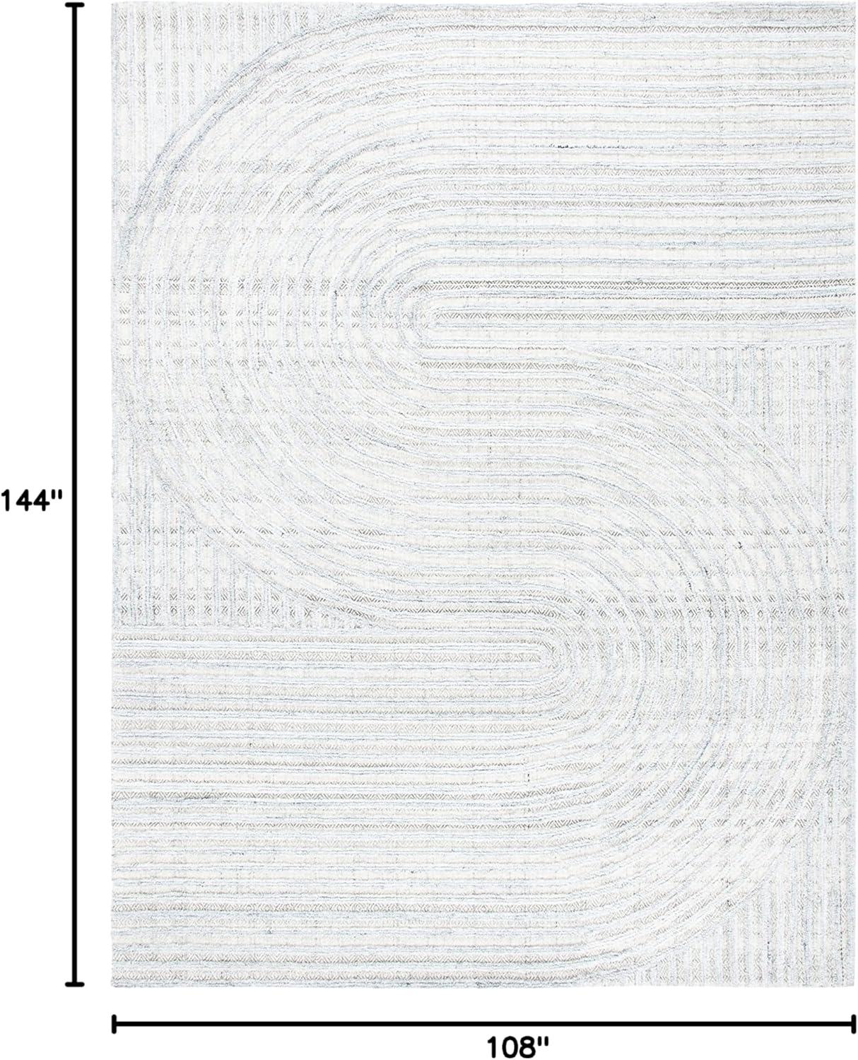 image:imageSAFAVIEH South Hampton Collection 8 x 10 Beige SHA301B Handmade Abstract Wool Area RugGrey