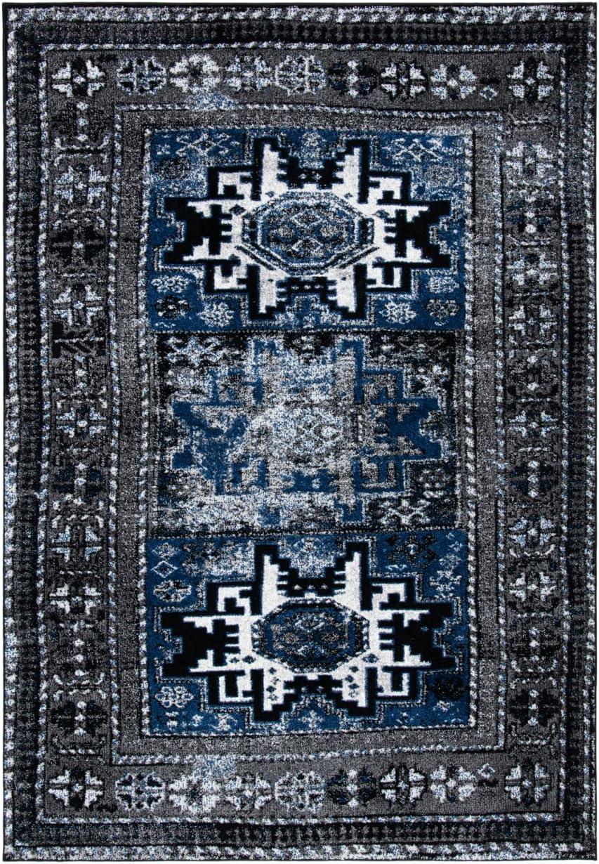 image:imageSAFAVIEH Vintage Hamadan Collection Area Rug 8 x 10 Red amp Multi Oriental Traditional Persian Design NonShedding amp Easy Care Ideal for High Traffic Areas in Living Room Bedroom VTH213AGreyBlue