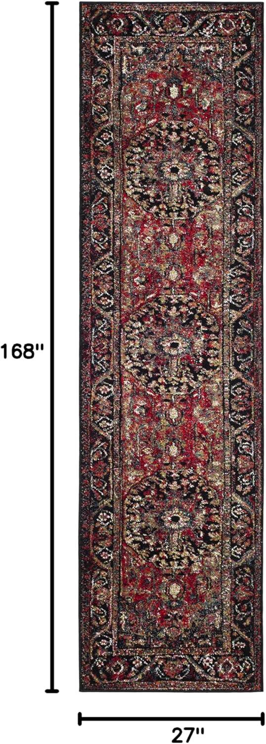 image:imageSAFAVIEH Vintage Hamadan Collection Area Rug 8 x 10 Red amp Multi Oriental Traditional Persian Design NonShedding amp Easy Care Ideal for High Traffic Areas in Living Room Bedroom VTH215ARedMulti