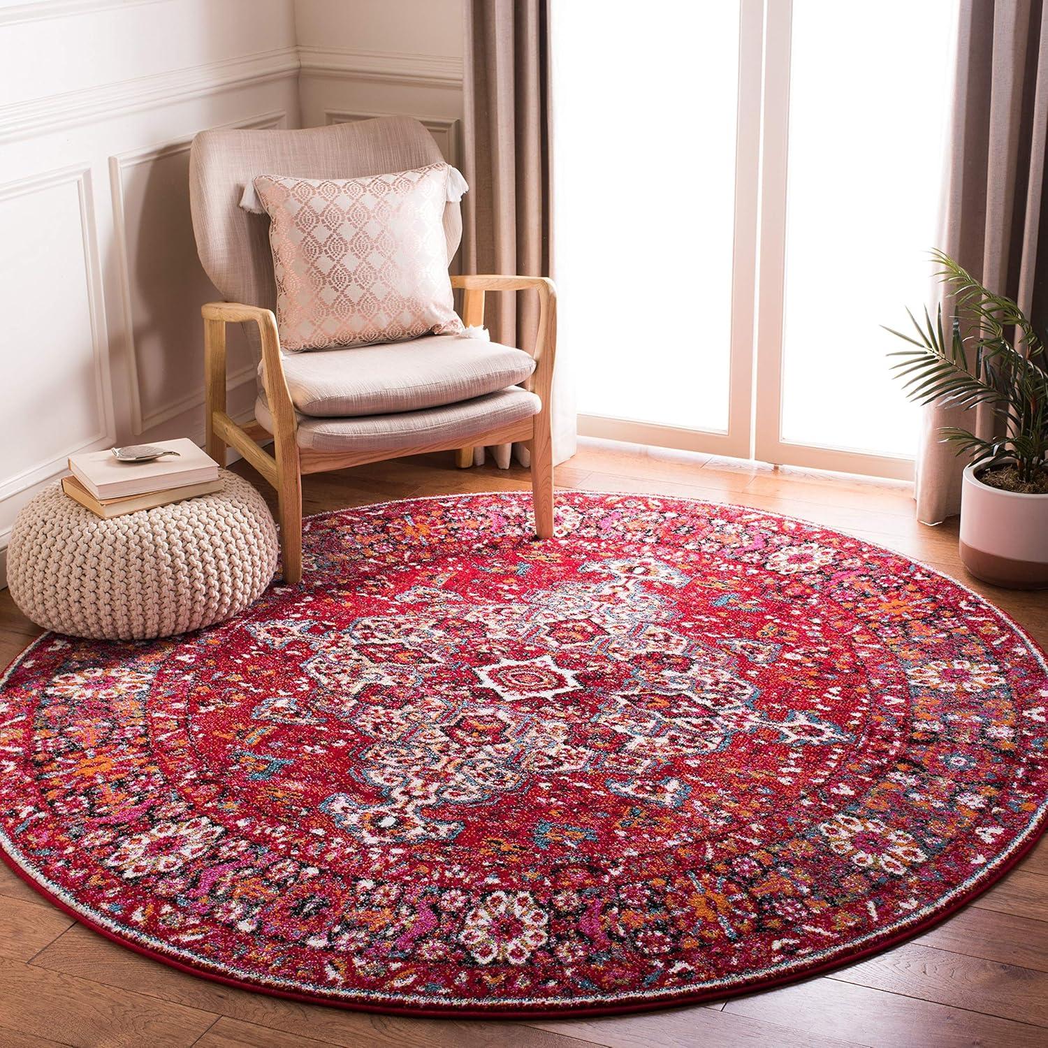 image:imageSAFAVIEH Vintage Hamadan Collection Area Rug 8 x 10 Red amp Multi Oriental Traditional Persian Design NonShedding amp Easy Care Ideal for High Traffic Areas in Living Room Bedroom VTH222ARedMulti