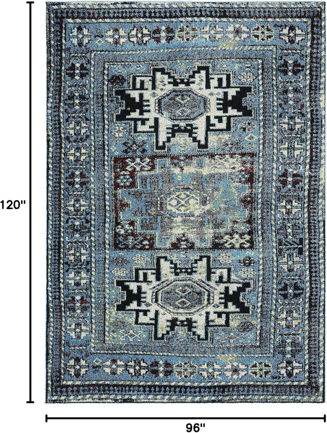 image:imageSAFAVIEH Vintage Hamadan Collection Area Rug 8 x 10 Red amp Multi Oriental Traditional Persian Design NonShedding amp Easy Care Ideal for High Traffic Areas in Living Room Bedroom VTH213ALight BlueBlack