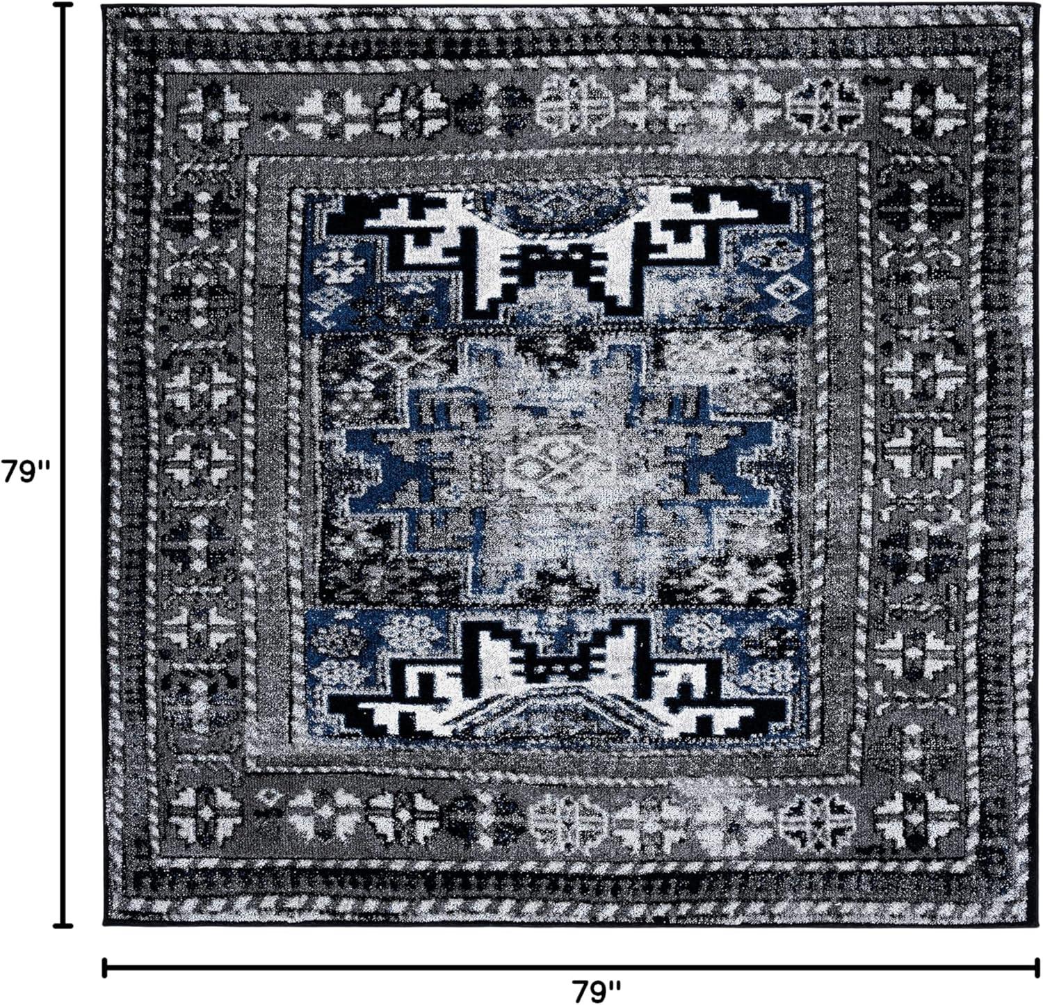 image:imageSAFAVIEH Vintage Hamadan Collection Area Rug 8 x 10 Red amp Multi Oriental Traditional Persian Design NonShedding amp Easy Care Ideal for High Traffic Areas in Living Room Bedroom VTH213AGreyBlue