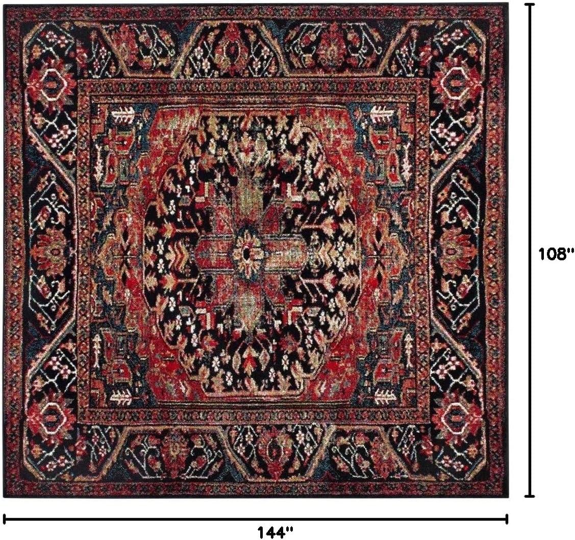 image:imageSAFAVIEH Vintage Hamadan Collection Area Rug 8 x 10 Red amp Multi Oriental Traditional Persian Design NonShedding amp Easy Care Ideal for High Traffic Areas in Living Room Bedroom VTH215ARedMulti