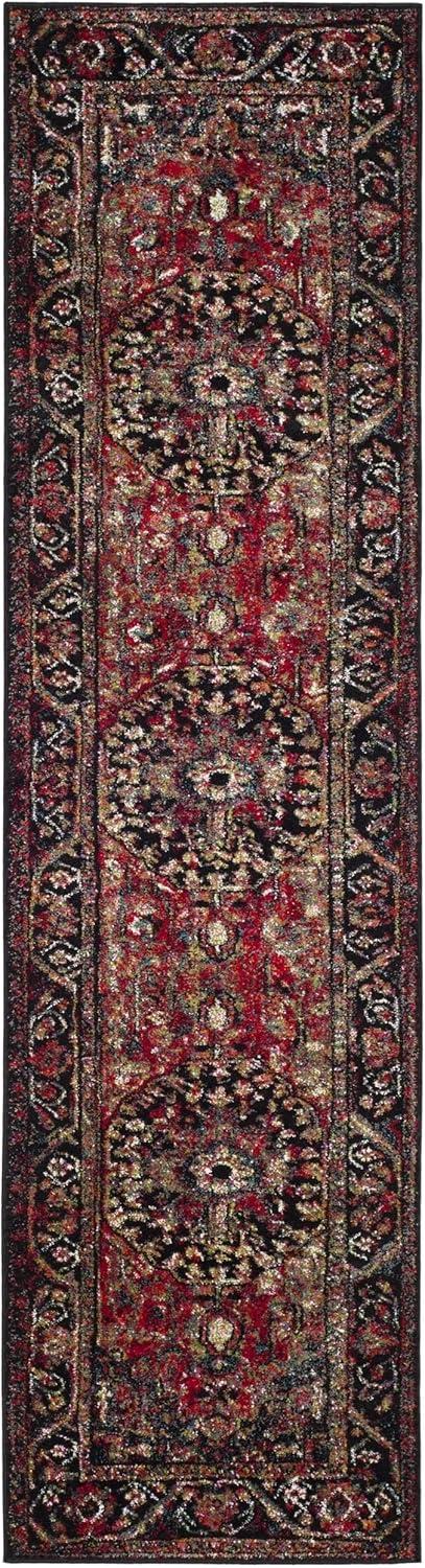 image:imageSAFAVIEH Vintage Hamadan Collection Area Rug 8 x 10 Red amp Multi Oriental Traditional Persian Design NonShedding amp Easy Care Ideal for High Traffic Areas in Living Room Bedroom VTH215ARedMulti