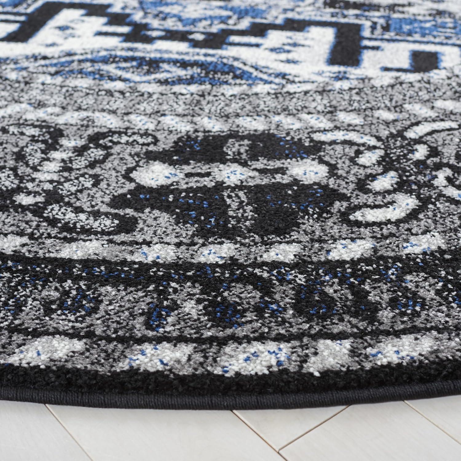 image:imageSAFAVIEH Vintage Hamadan Collection Area Rug 8 x 10 Red amp Multi Oriental Traditional Persian Design NonShedding amp Easy Care Ideal for High Traffic Areas in Living Room Bedroom VTH213AGreyBlue
