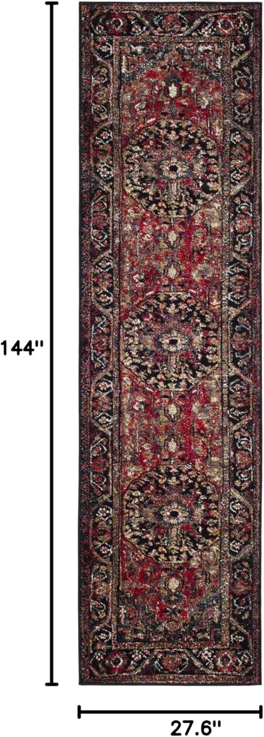 image:imageSAFAVIEH Vintage Hamadan Collection Area Rug 8 x 10 Red amp Multi Oriental Traditional Persian Design NonShedding amp Easy Care Ideal for High Traffic Areas in Living Room Bedroom VTH215ARedMulti