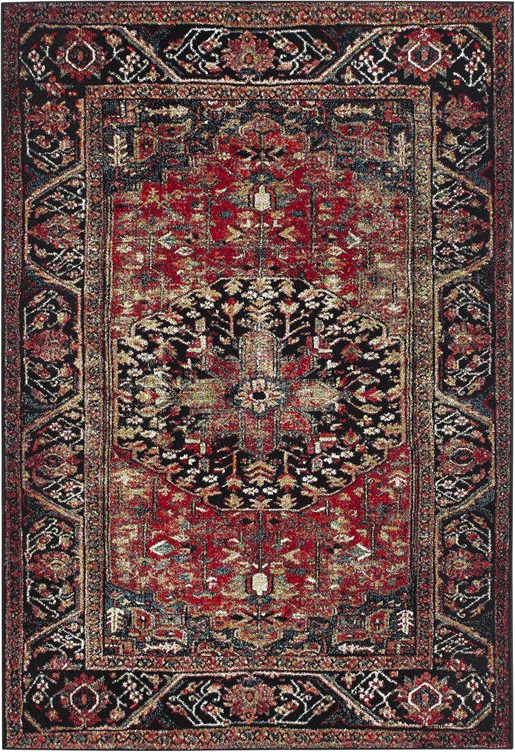 image:imageSAFAVIEH Vintage Hamadan Collection Area Rug 8 x 10 Red amp Multi Oriental Traditional Persian Design NonShedding amp Easy Care Ideal for High Traffic Areas in Living Room Bedroom VTH215ARedMulti